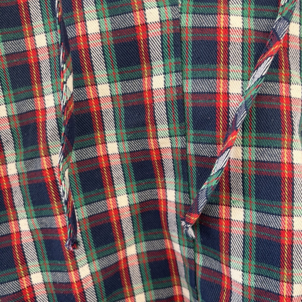Vintage Buster Brown Child 5/6 Long Sleeve Woven Plaid Hooded Shirt Made USA - Picture 4 of 6